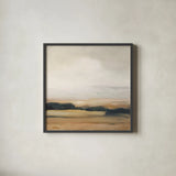 View from the Top Neutral by Julia Purinton. Shown in a sleek black glass frame for a contemporary gallery look. Available as an archival giclee rolled canvas, fine art paper, or poster print. SKU 68942a.
