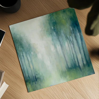 Walk in the Woods by Julia Purinton. Shown as a detailed flat fine art print, highlighting archival giclee quality. Available as an archival giclee rolled canvas, fine art paper, or poster print. SKU 30289a.