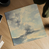 Warm Evening Clouds by Julia Purinton. Shown as a detailed flat fine art print, highlighting archival giclee quality. Available as an archival giclee rolled canvas, fine art paper, or poster print. SKU 70267a.
