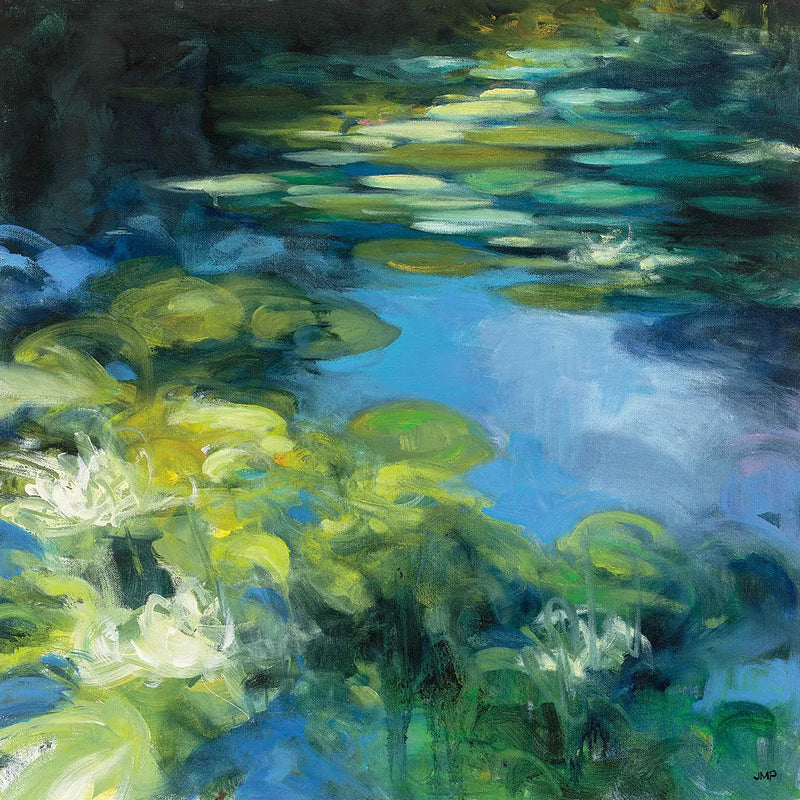 Water Lilies II by Julia Purinton. SKU 14832a. Archival Giclee Fine art print for wall decor.