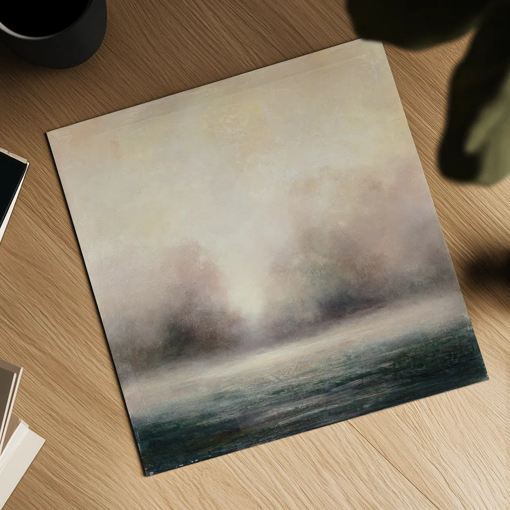 Waters Edge by Julia Purinton. Shown as a detailed flat fine art print, highlighting archival giclee quality. Available as an archival giclee rolled canvas, fine art paper, or poster print. SKU 27598a.