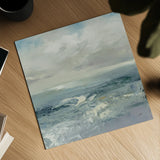 Waves by Julia Purinton. Shown as a detailed flat fine art print, highlighting archival giclee quality. Available as an archival giclee rolled canvas, fine art paper, or poster print. SKU 37620a.