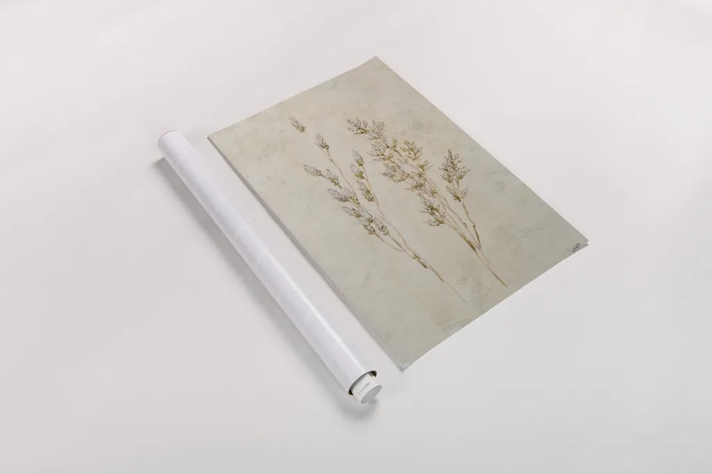 Whispering Grasses II by Julia Purinton. shown as a rolled paper print. Available as archival giclee rolled canvas, fine art paper, or poster print. SKU 85284h.