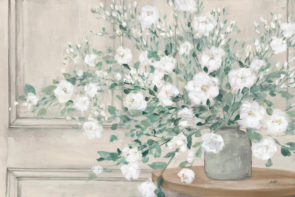 White Bouquet Neutral by Julia Purinton. SKU 73674i. Archival Giclee Fine art print for wall decor.