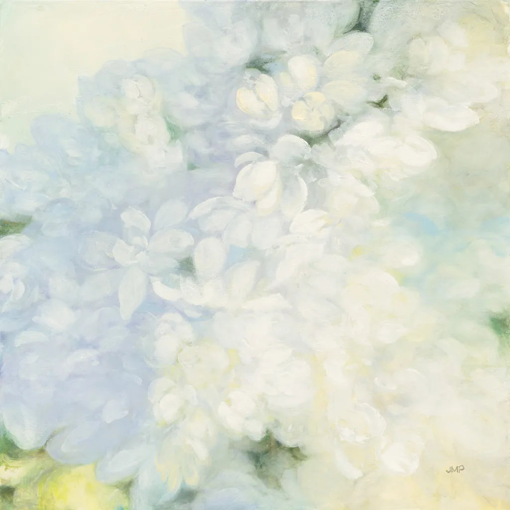 White Lilacs by Julia Purinton. SKU 33433a. Archival Giclee Fine art print for wall decor.