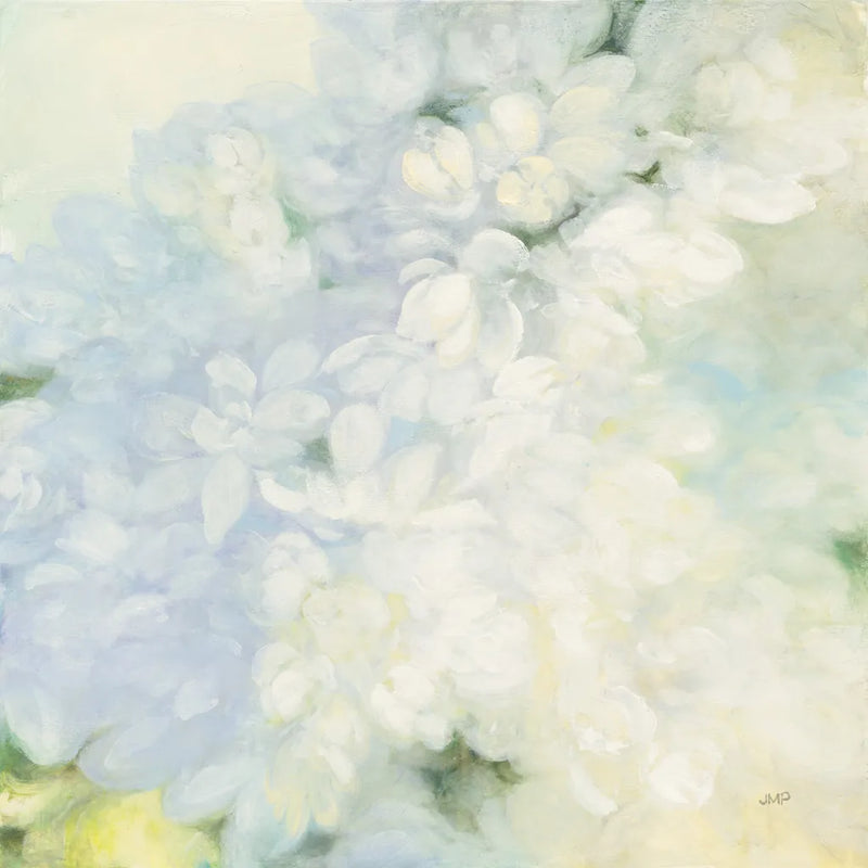 White Lilacs by Julia Purinton. SKU 33433a. Archival Giclee Fine art print for wall decor.
