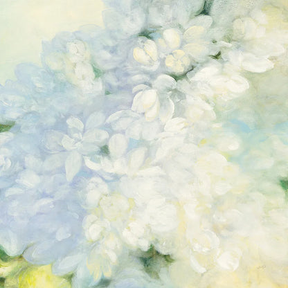 White Lilacs Bright by Julia Purinton. SKU 34177a. Archival Giclee Fine art print for wall decor.