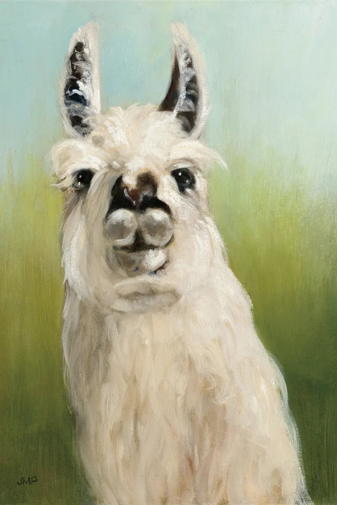 Whos Your Llama I Crop by Julia Purinton. SKU 36176h. Archival Giclee Fine art print for wall decor.