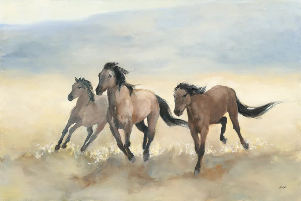 Wild Mustangs by Julia Purinton. SKU 70759i. Archival Giclee Fine art print for wall decor.