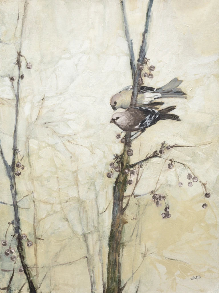 Wings in the Berries Neutral by Julia Purinton