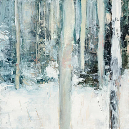 Winter Woods I by Julia Purinton. SKU 30549a. Archival Giclee Fine art print for wall decor.