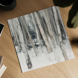 Winter Woods II Neutral by Julia Purinton. Shown as a detailed flat fine art print, highlighting archival giclee quality. Available as an archival giclee rolled canvas, fine art paper, or poster print. SKU 77160a.