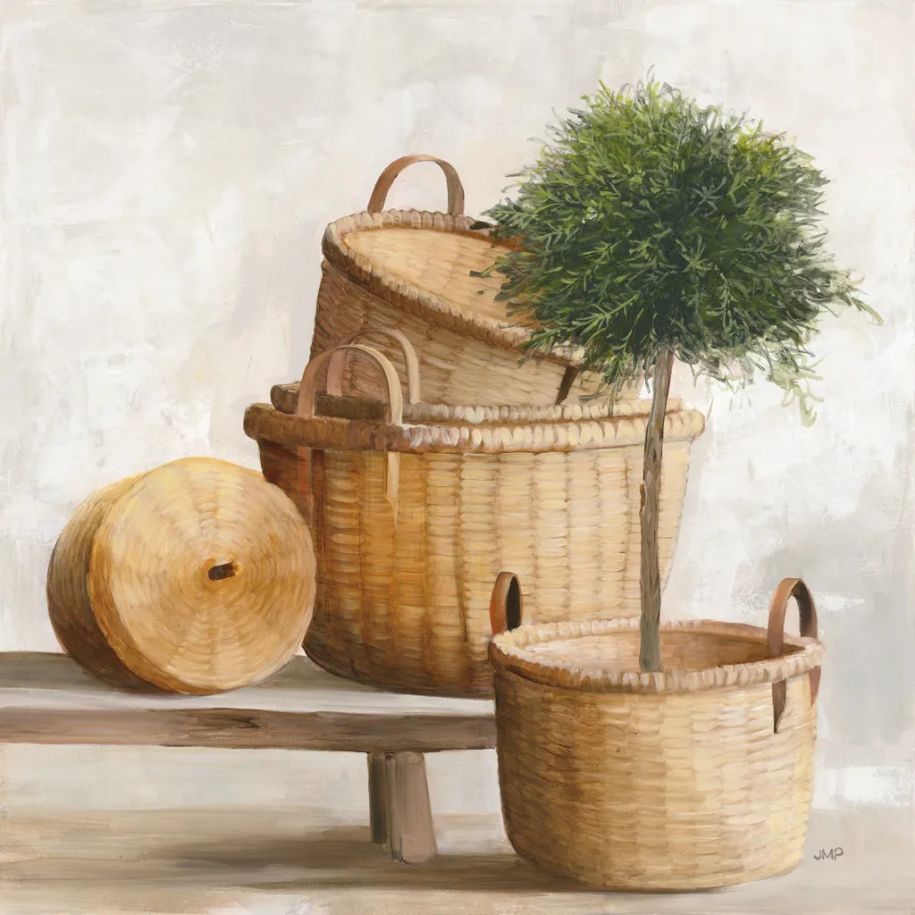 Woven Still Life by Julia Purinton. SKU 73764a. Archival Giclee Fine art print for wall decor.
