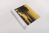 Yellow Twlight Crop by Julia Purinton. shown as a rolled paper print. Available as archival giclee rolled canvas, fine art paper, or poster print. SKU 19681i.