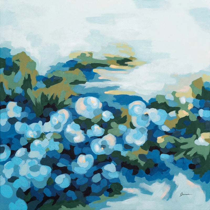 Blue Marsh Blooms I by June Erica Vess