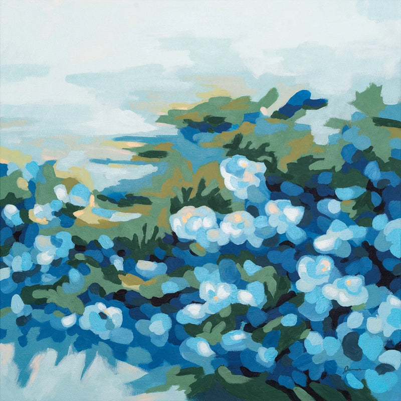 Blue Marsh Blooms II by June Erica Vess