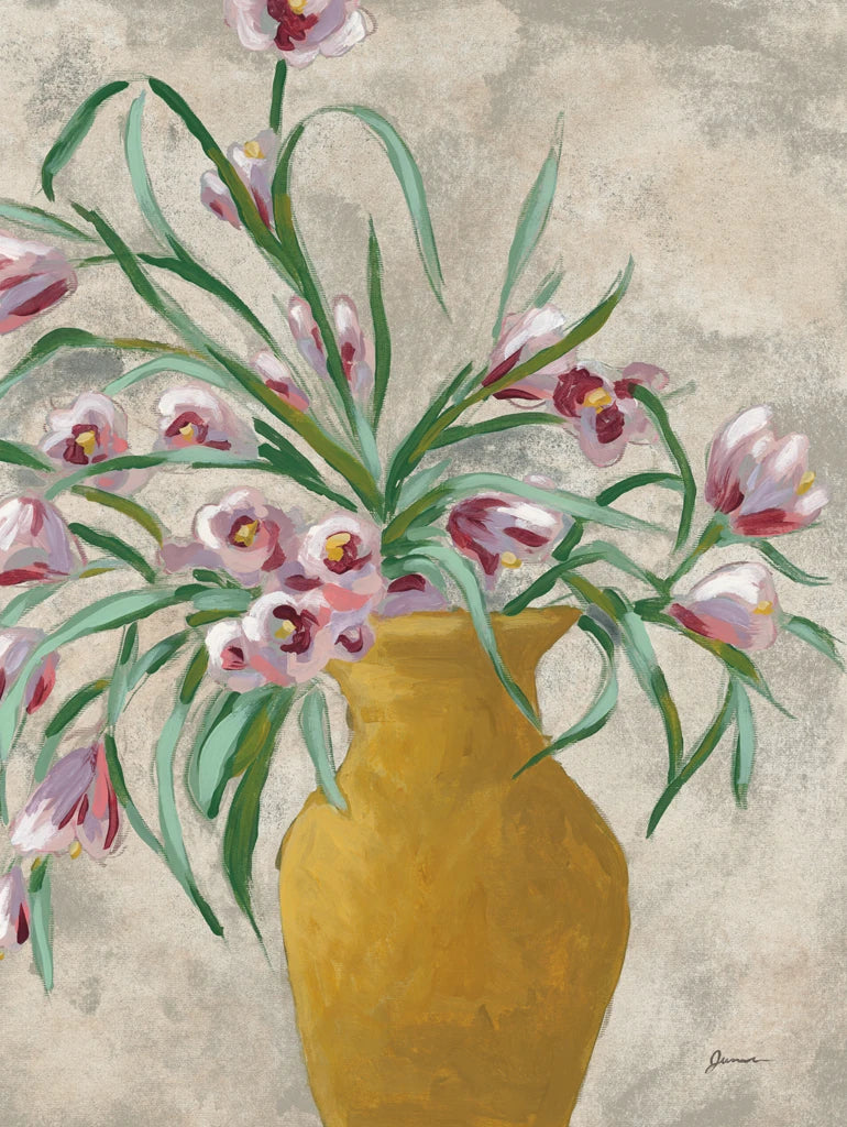 Flower Vase Fresco I by June Erica Vess