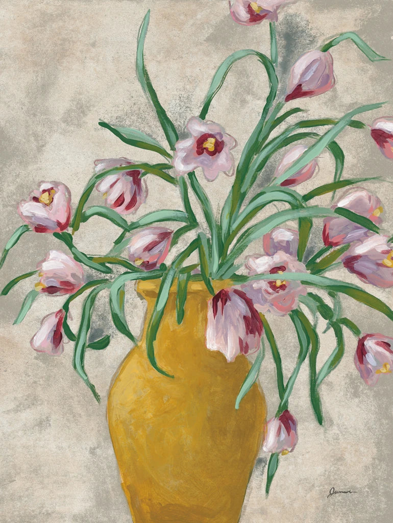 Flower Vase Fresco II by June Erica Vess