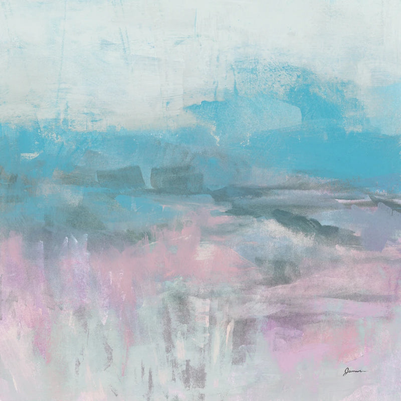 Pink Fields I by June Erica Vess