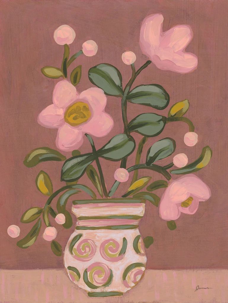 Vase in Dusty Rose II by June Erica Vess