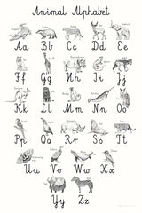 Animal Alphabet by Kasia Kucwaj-Tybur. SKU 83201h. Archival Giclee Fine art print for wall decor.