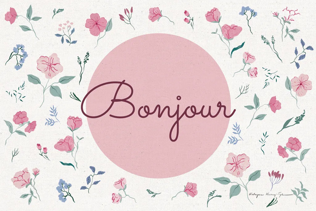 French Garden I by Kasia Kucwaj-Tybur. SKU 83406i. Archival Giclee Fine art print for wall decor.