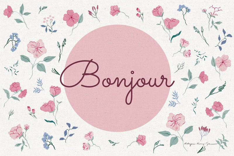 French Garden I by Kasia Kucwaj-Tybur. SKU 83406i. Archival Giclee Fine art print for wall decor.