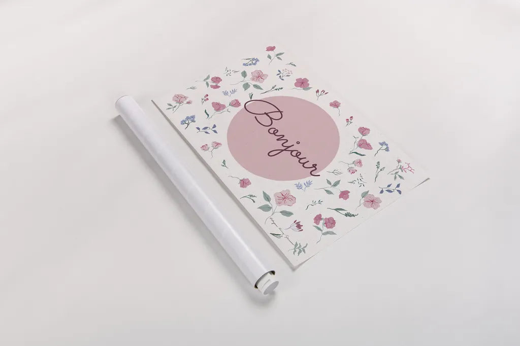 French Garden I by Kasia Kucwaj-Tybur. shown as a rolled paper print. Available as archival giclee rolled canvas, fine art paper, or poster print. SKU 83406i.