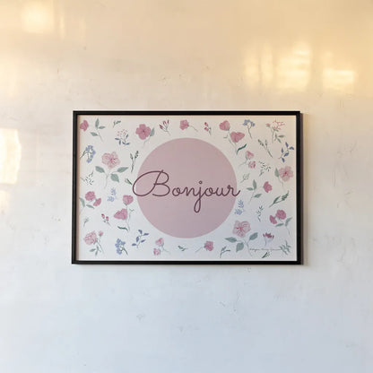 French Garden I by Kasia Kucwaj-Tybur. shown as a paper print in a black flame. Available as a archival giclee rolled canvas, fine art paper, or poster print. SKU 83406i.