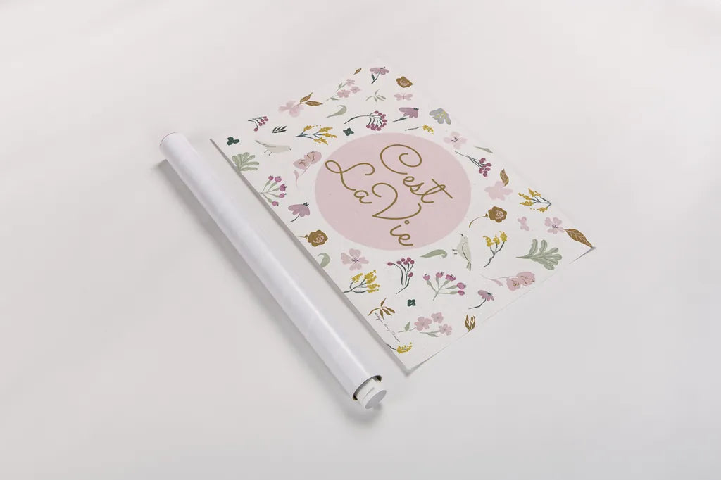 French Garden III by Kasia Kucwaj-Tybur. shown as a rolled paper print. Available as archival giclee rolled canvas, fine art paper, or poster print. SKU 83408i.