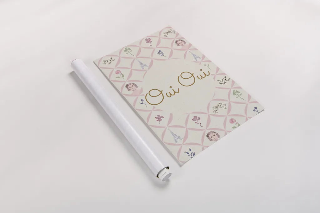 French Garden VIII by Kasia Kucwaj-Tybur. shown as a rolled paper print. Available as archival giclee rolled canvas, fine art paper, or poster print. SKU 83526h.