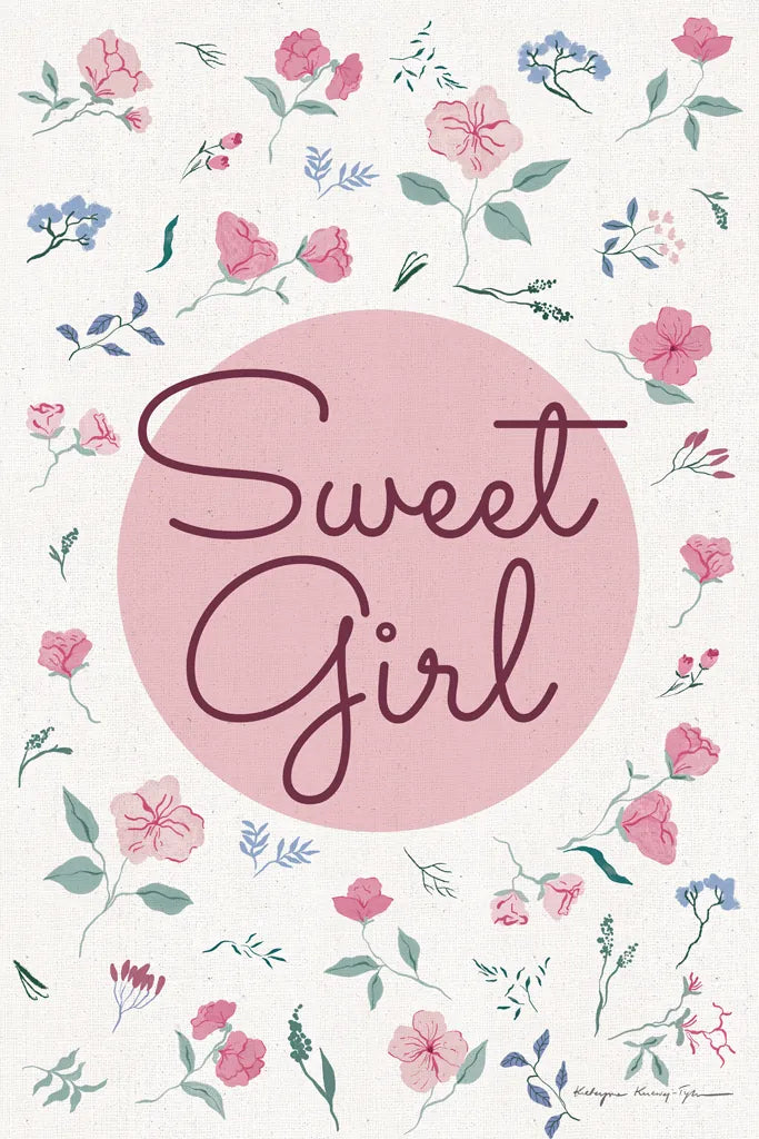 French Words V Girl by Kasia Kucwaj-Tybur. SKU 83640h. Archival Giclee Fine art print for wall decor.