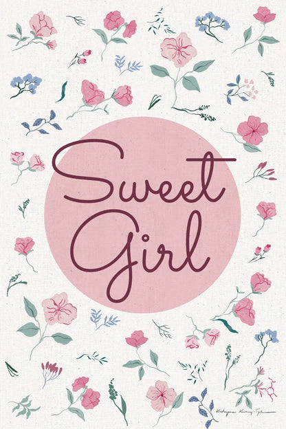 French Words V Girl by Kasia Kucwaj-Tybur. SKU 83640h. Archival Giclee Fine art print for wall decor.