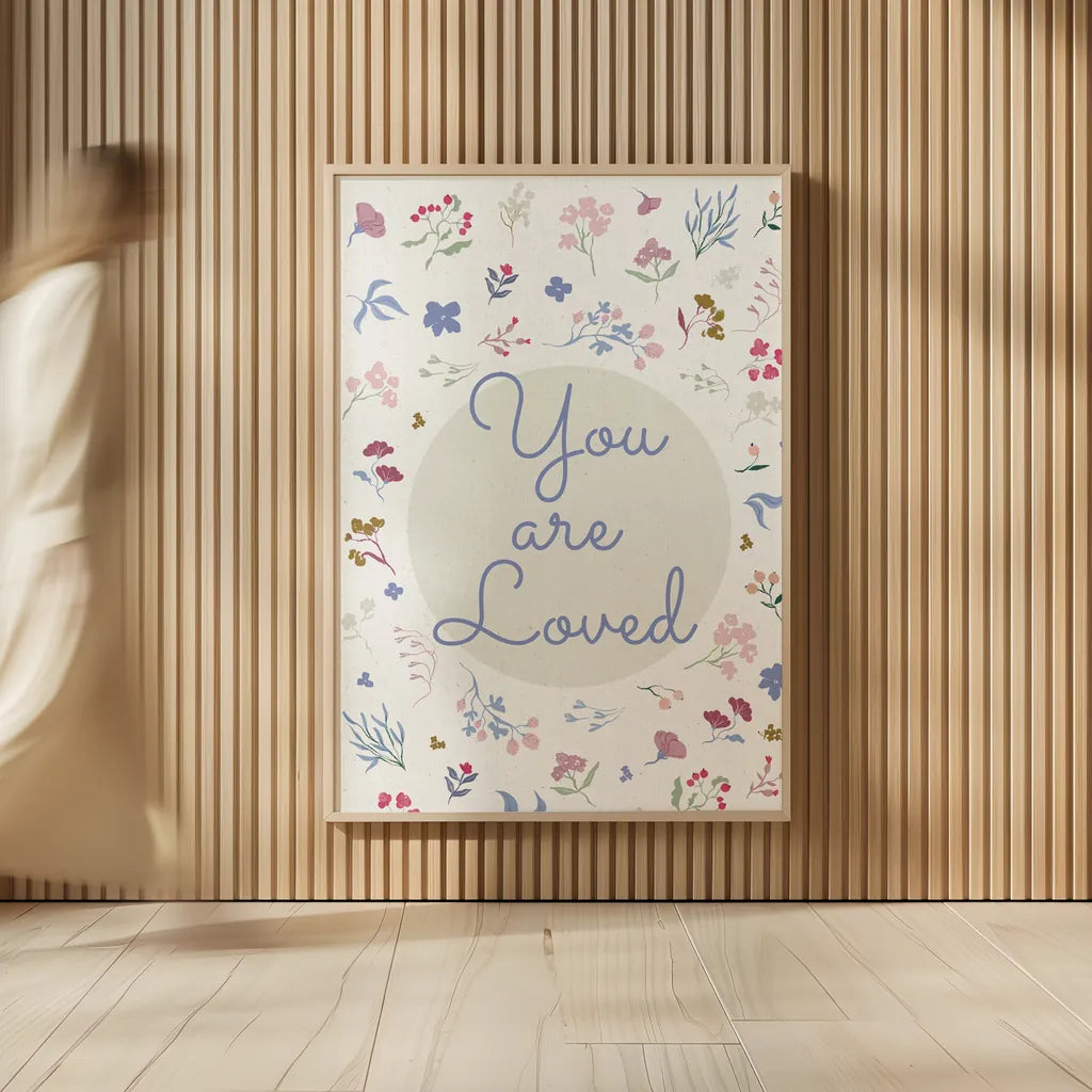 French Words VI Loved by Kasia Kucwaj-Tybur. shown as over sized large wall art. Available as an archival giclee rolled canvas, fine art paper, or poster print. SKU 83641h.