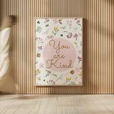 French Words VII Kind by Kasia Kucwaj-Tybur. shown as over sized large wall art. Available as an archival giclee rolled canvas, fine art paper, or poster print. SKU 83642h.