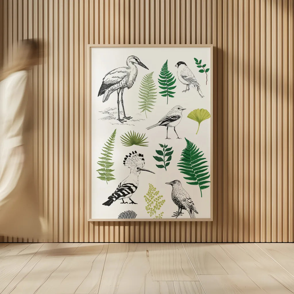Nature Chart I by Kasia Kucwaj-Tybur. shown as over sized large wall art. Available as an archival giclee rolled canvas, fine art paper, or poster print. SKU 81329h.