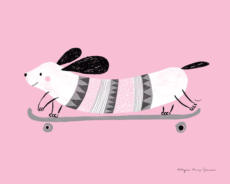 Pink Dog by Kasia Kucwaj-Tybur