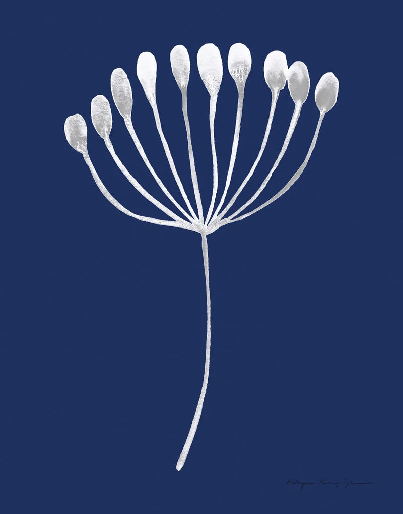 Silhouette of Nature III Blue by Kasia Kucwaj-Tybur