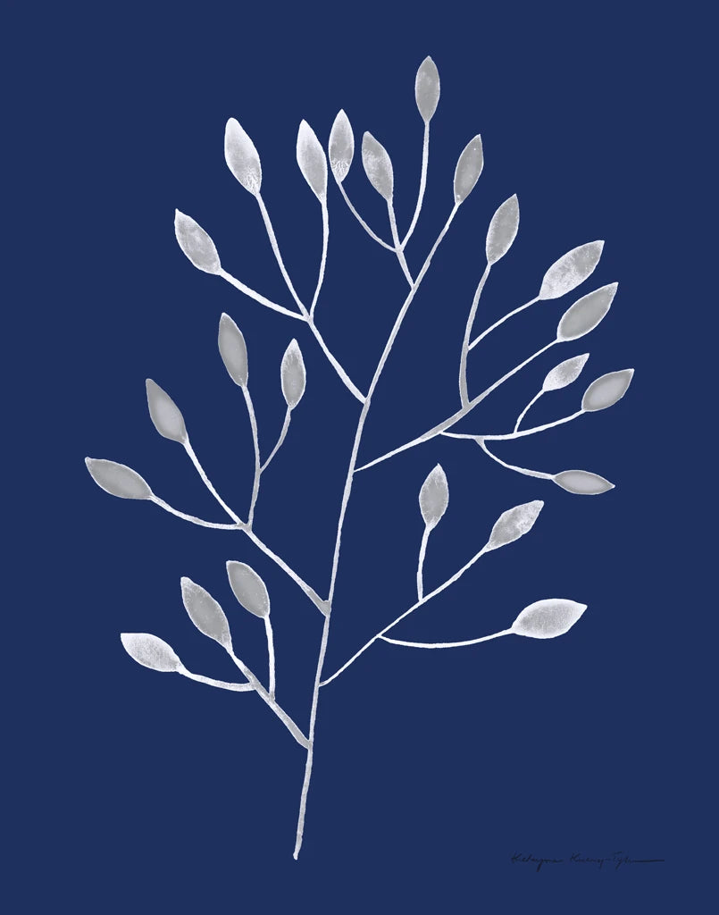 Silhouette of Nature IV Blue by Kasia Kucwaj-Tybur