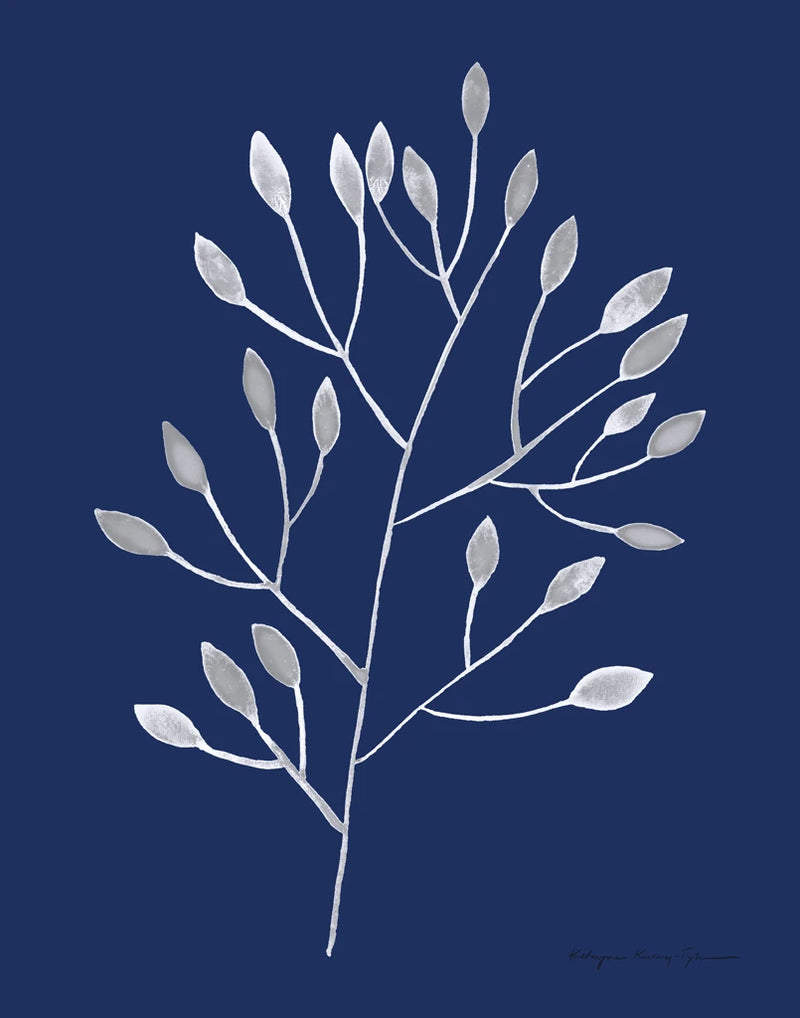 Silhouette of Nature IV Blue by Kasia Kucwaj-Tybur