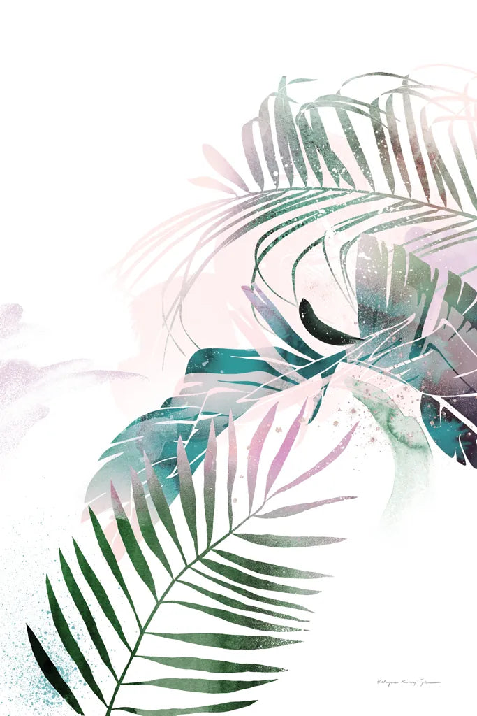 Tropical Floral III by Kasia Kucwaj-Tybur. SKU 81518h. Archival Giclee Fine art print for wall decor.