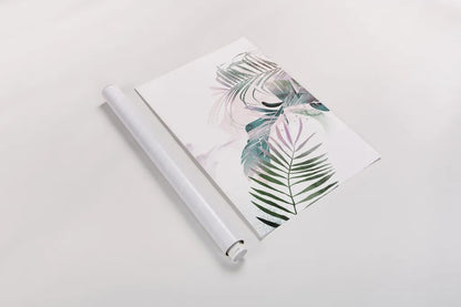 Tropical Floral III by Kasia Kucwaj-Tybur. shown as a rolled paper print. Available as archival giclee rolled canvas, fine art paper, or poster print. SKU 81518h.