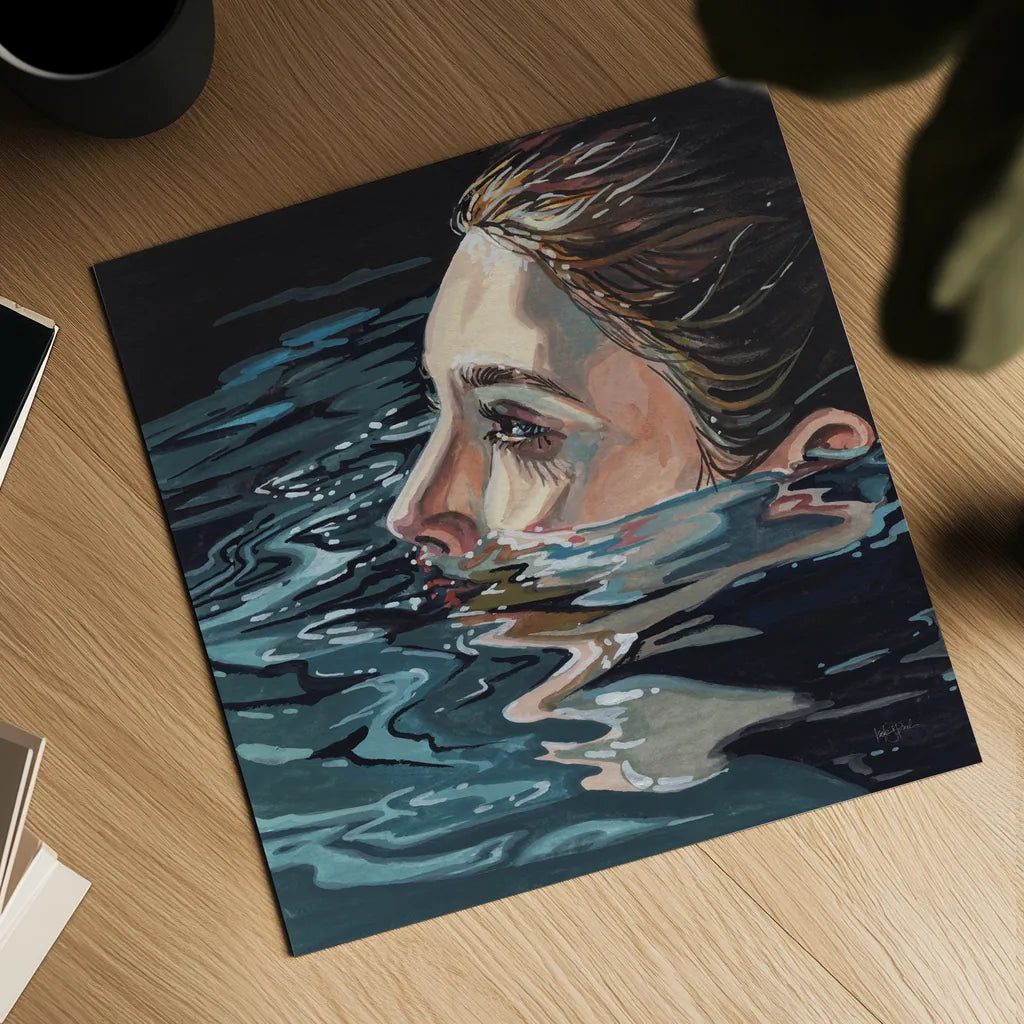 A Still Moment by Kate Jarvik Birch. Shown as a detailed flat fine art print, highlighting archival giclee quality. Available as an archival giclee rolled canvas, fine art paper, or poster print. SKU 101971a.