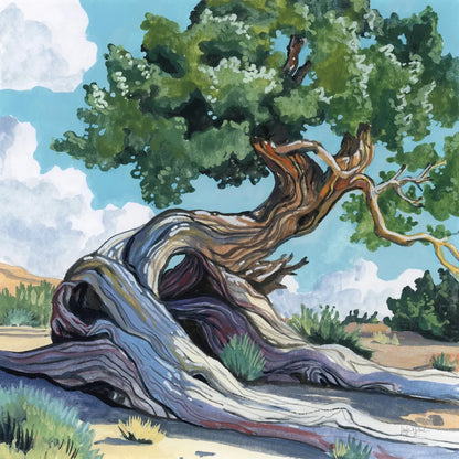 A Tree That Adapts to Change by Kate Jarvik Birch. SKU 98544a. Archival Giclee Fine art print for wall decor.