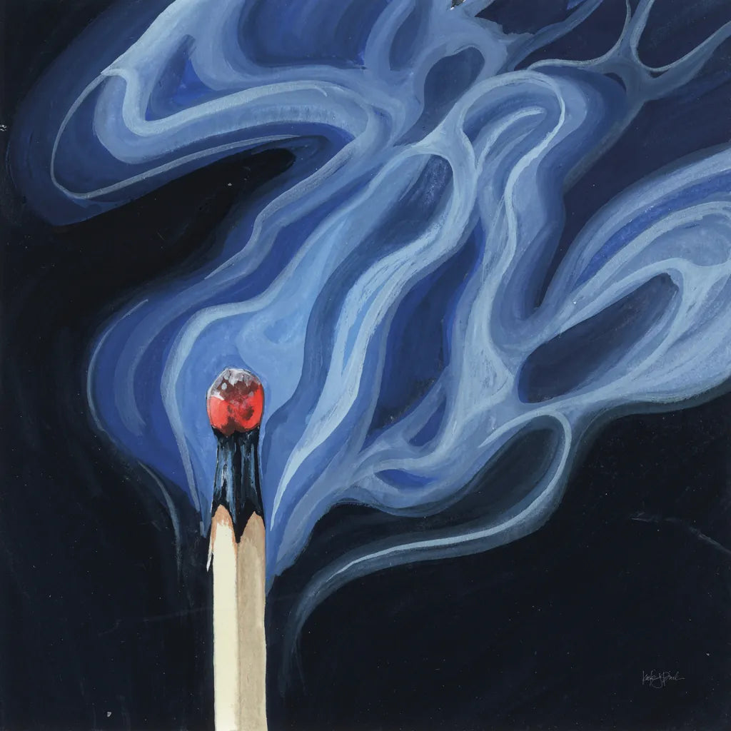 Blowing Out A Match II by Kate Jarvik Birch. SKU 98549a. Archival Giclee Fine art print for wall decor.