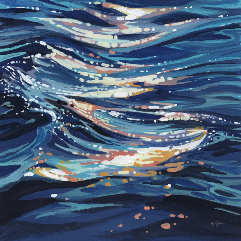 Calm Ocean Water by Kate Jarvik Birch. SKU 101993a. Archival Giclee Fine art print for wall decor.