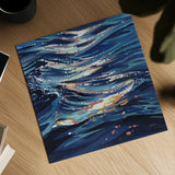 Calm Ocean Water by Kate Jarvik Birch. Shown as a detailed flat fine art print, highlighting archival giclee quality. Available as an archival giclee rolled canvas, fine art paper, or poster print. SKU 101993a.