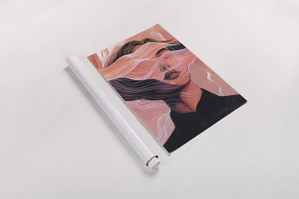 Caught in a Daydream by Kate Jarvik Birch. shown as a rolled paper print. Available as archival giclee rolled canvas, fine art paper, or poster print. SKU 99686h.