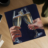 Cheers To Love by Kate Jarvik Birch. Shown as a detailed flat fine art print, highlighting archival giclee quality. Available as an archival giclee rolled canvas, fine art paper, or poster print. SKU 98617a.