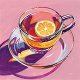 Clear Cup of Tea With Lemon by Kate Jarvik Birch. SKU 98593a. Archival Giclee Fine art print for wall decor.